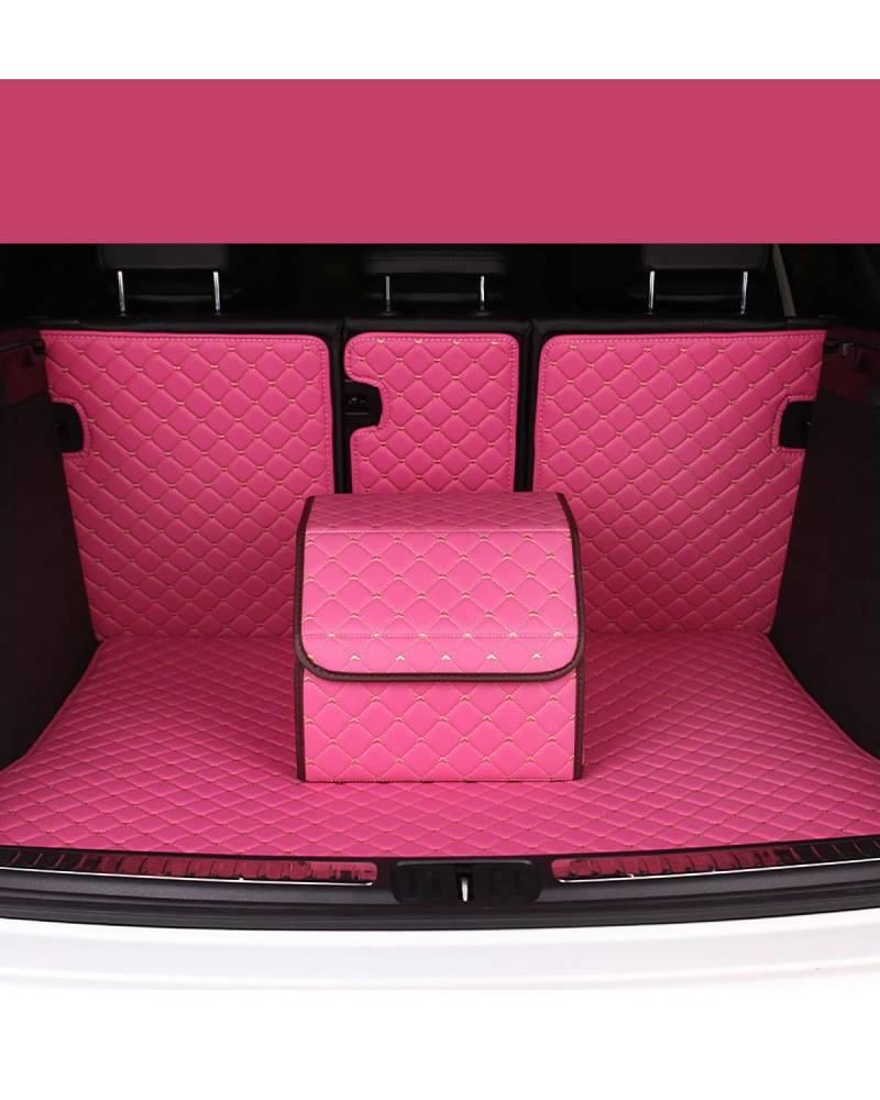 Kofferraum Organizer Auto-Kofferraum-Organizer-Box Aufbewahrungstasche Auto-Mülleimer Werkzeugtasche Klappbare Große Frachtaufbewahrung Verstauen Aufräumen Rosa/Blau Auto Kofferraumtasche(Pink S) von SOHINI