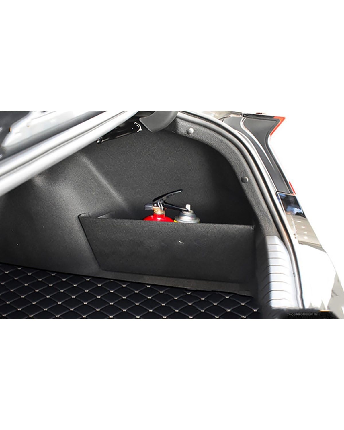 Kofferraum Organizer Für Hyundai Für Sonata DN8 2020-2021 Flanell Auto Kofferraum Seitenaufbewahrung Organizer Board Trennwand Platte Heckkastenschild Auto Kofferraumtasche(Right Side) von SOHINI