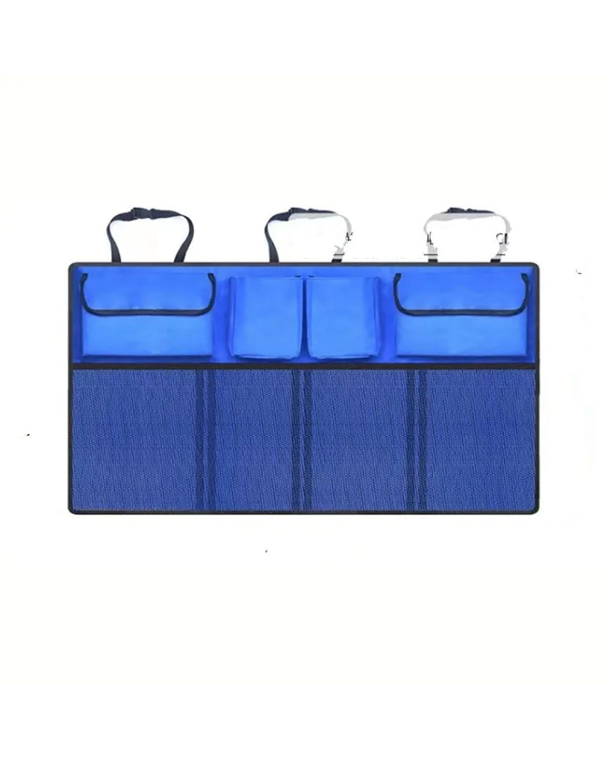 Kofferraum Organizer Kofferraum-Organizer, Universelles, Verstellbares Aufbewahrungsnetz Für Den Rücksitz, Oxford-Gewebe, Universelles Verstauen Und Aufräumen Auto Kofferraumtasche(Blue 1pcs) von SOHINI