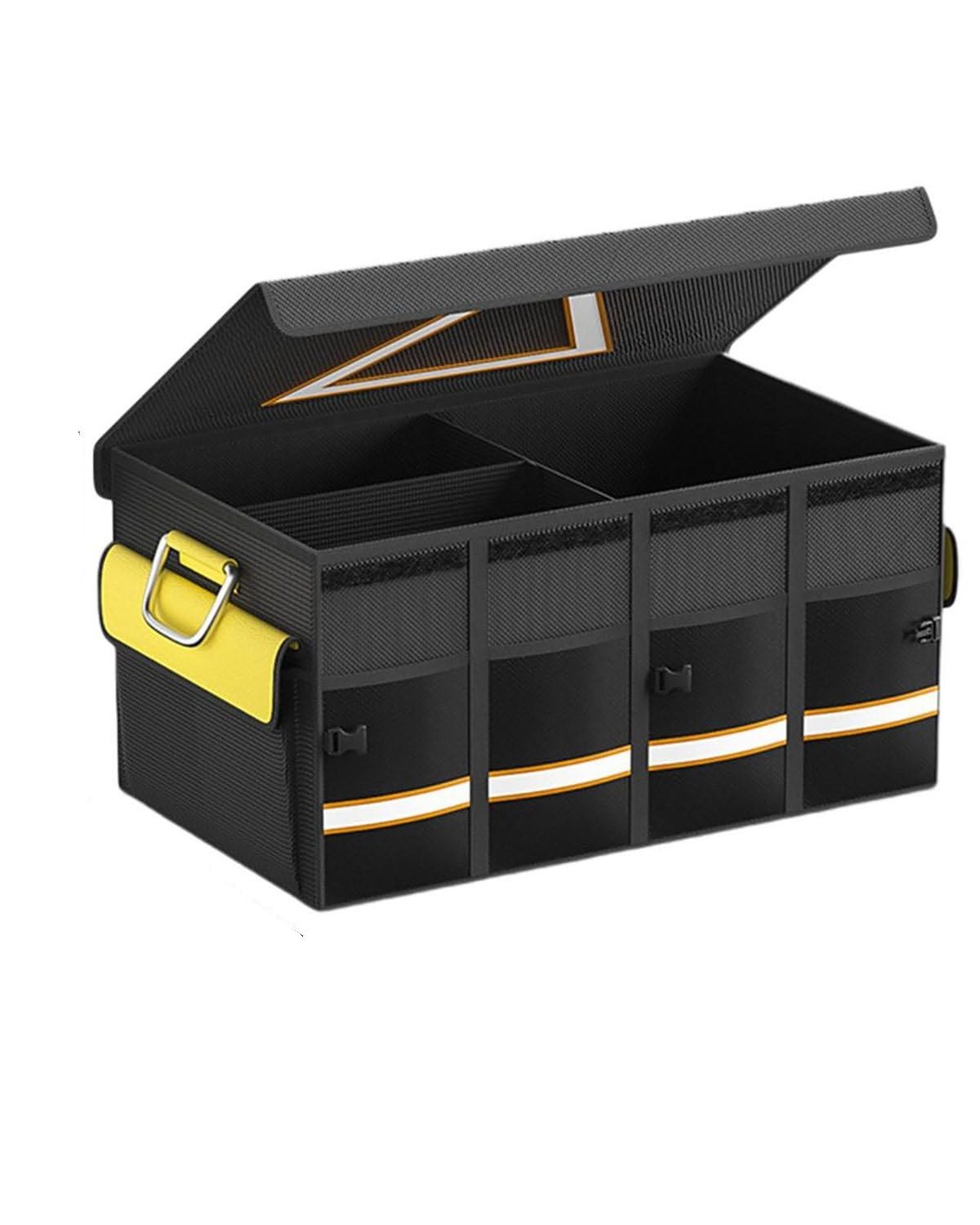 Kofferraum Organizer Kofferraum Organizer-Box 108 L Aufbewahrungstasche Autowerkzeuge Wasserdichtes Oxford-Gewebe Zusammenklappbar Für SUVs Notfall-Aufbewahrungsbox Auto Kofferraumtasche(68L) von SOHINI