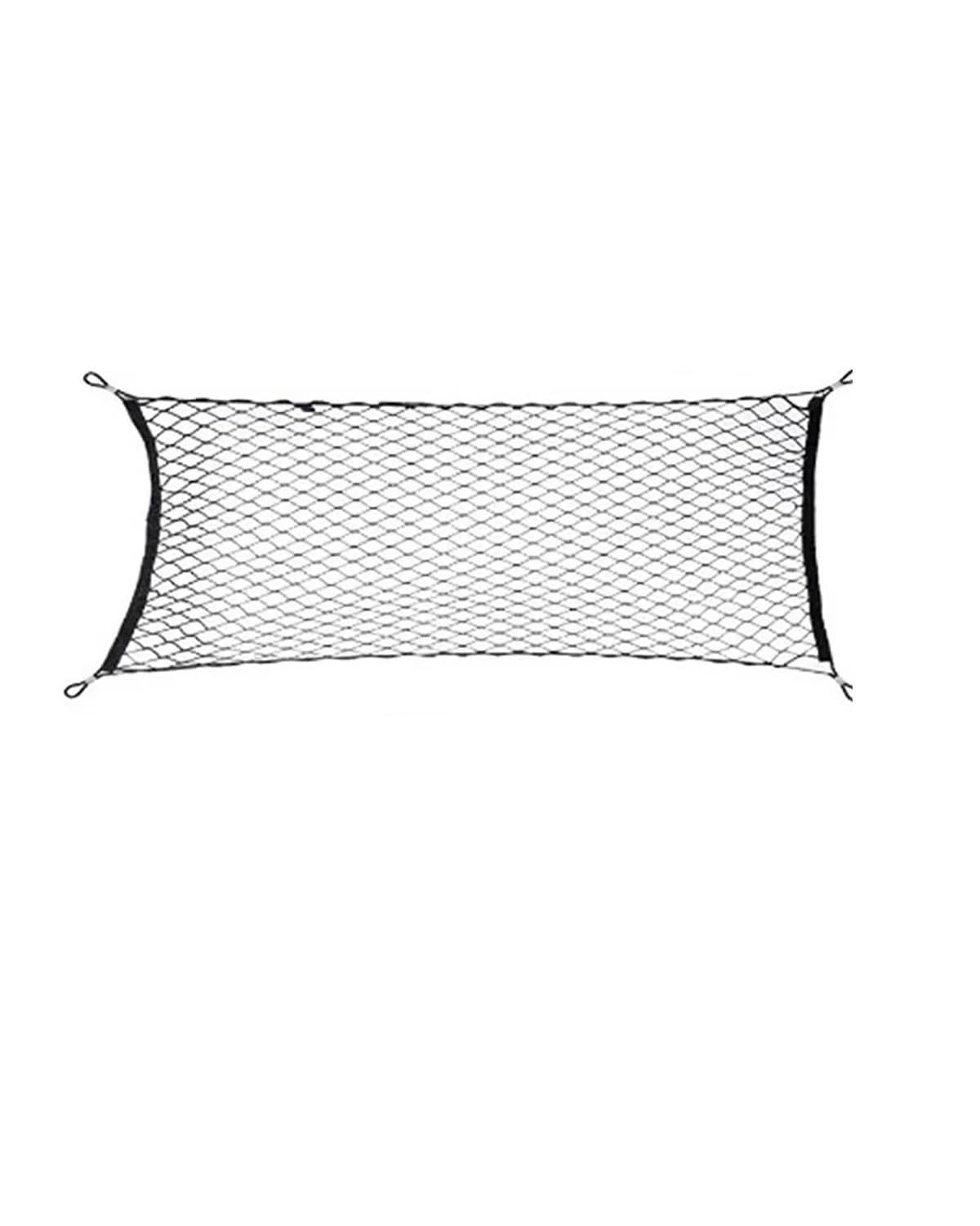 autositz Organizer Kofferraumnetze Kofferraumgepäckaufbewahrung Fracht-Organizer-Haken Nylon-Elastisches Mesh-Netz Für XC90 2016~2023 Kofferraum Organizer Klett(60cm x 110cm) von SOHINI