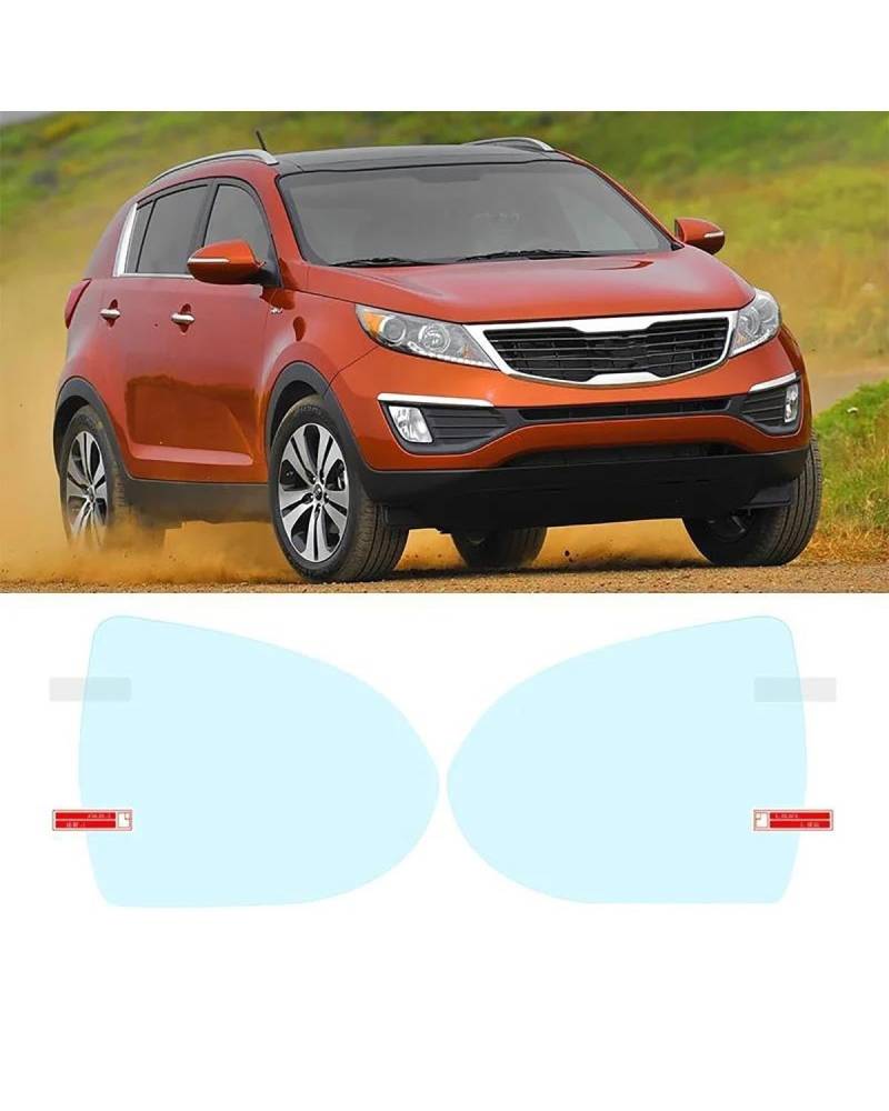 Rückansicht Auto Spiegelfolie Für KIA Für Sportage 2005~2019 JE KM SL QL Auto Rückspiegel Schutz Film Anti Blenden Wasserdicht Regensicher Anti Nebel Auto Aufkleber Auto Rückspiegel Wasserdichte Fol von SOHINI