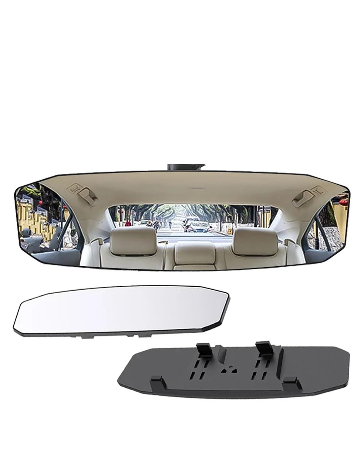 Rückspiegel Auto Auto Baby Spiegel Rückspiegel Weitwinkel Panorama Unterstützung Anti-Glare Große Innen Monitor Auto Universal Innenspiegel Auto von SOHINI