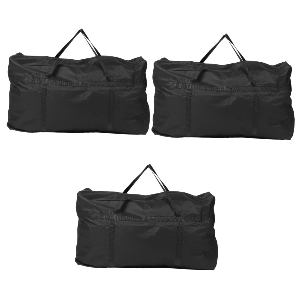 SOIMISS 3St Verpackungsbeutel für Kleinigkeiten Packtaschen für den Umzug Reisetasche aus Oxford-Stoff schultüte bürotasche Zip Handtasche Kleider tragbare Reisetasche Tröster Tasche Black von SOIMISS