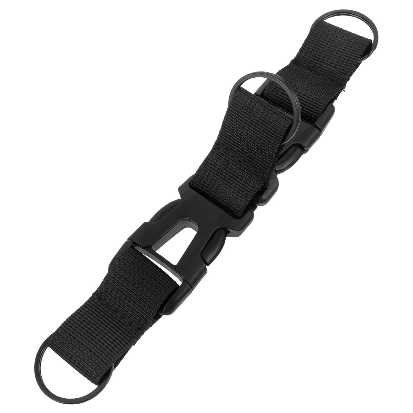 SOIMISS DREI-Ring-Schnalle des Rucksacks Fanny Kette Sitz Bungee Tracker Beutel Schutz Schlüssel Koffer Aufkleber Tasche Riemen Prämie Zubehör Faltbar Schlösser Reisen Bote Schleife Black von SOIMISS