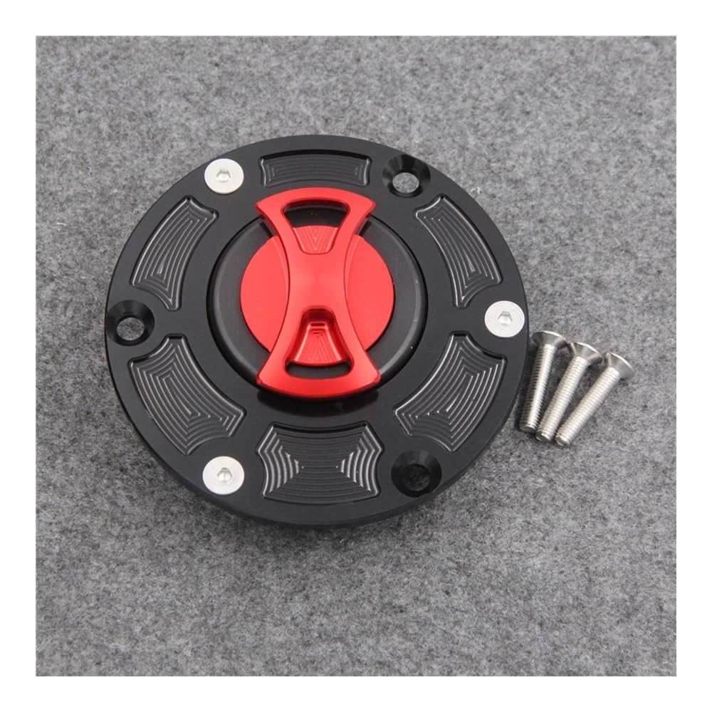 Tankdeckel-Abdeckung Keyless Motorrad Kraftstoff Tankdeckel Abdeckung Für Aprilia RS250 RS 250 (6 Löcher) Alle Jahre Benzin Tankdeckel Zubehör von SOJTWMGH