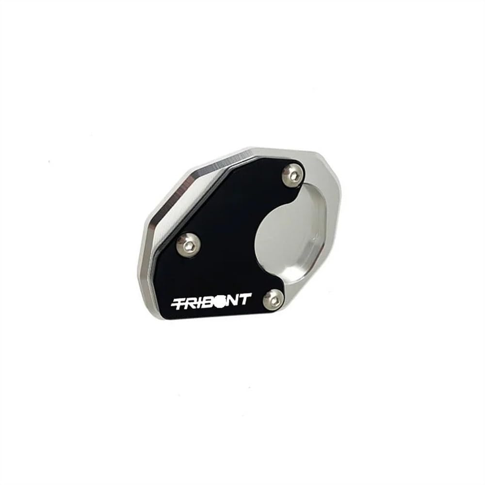 Vergrößern Ständer Verlängerung Pad Für Triumph Tri&dent 660 2021 2022 T6061 CNC Aluminium Motorrad Kickstand Fuß Seitenständer Verlängerungspolster Stützplatte von SOJTWMGH