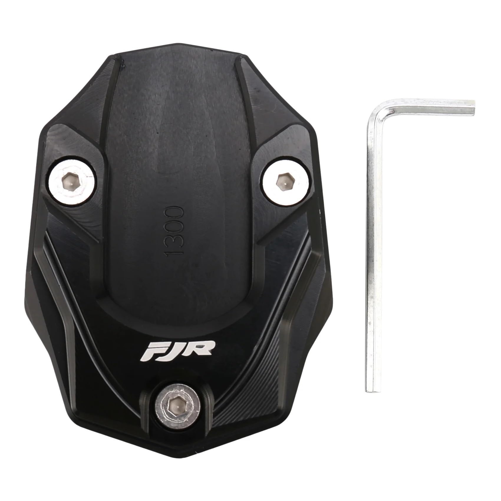 Vergrößern Ständer Verlängerung Pad Für Ya&maha FJR1300 FJR 1300 2001-2019 (Schwarz) Motorrad Kickstand Pad Seitenständer Plattenverlängerung Motorradzubehör von SOJTWMGH