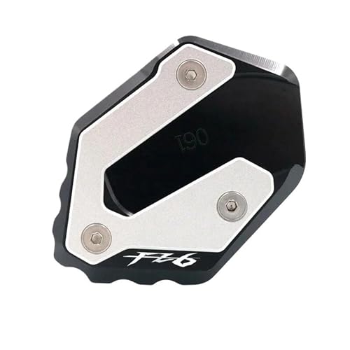 Vergrößern Ständer Verlängerung Pad Für Ya&maha FZ6 Für FA&zer FZ6R FZ6-S2 2004-2009 Motorrad Kickstand Fuß Seitenständer Verlängerung Pad Stützplatte Vergrößern CNC Aluminium von SOJTWMGH