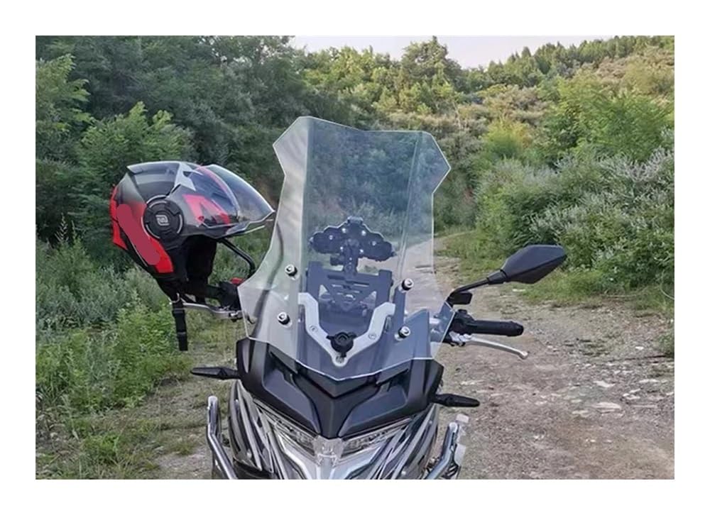 Windschutzscheibe Motorräder Motorrad Bildschirm Windschutzscheibe Für Loncin Für VOGE Valico 300DS 500DS 650DS 650DS ERHÖHTE WINDSCHUTZSCHEIBE Erhöhen Wind Bildschirm Deflektor von SOJTWMGH