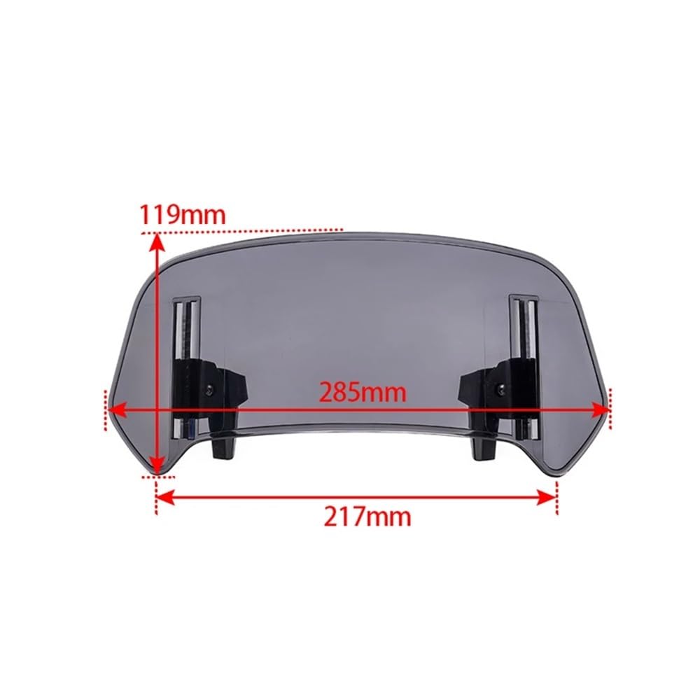 Windschutzscheibe Motorräder Motorrad Windschutzscheibe Verlängerung Spoiler Windschutz Air Deflektor Für Suz&uki VS 600 800 DL650 DL1000 DL250 V-Strom 650 1000 XT von SOJTWMGH