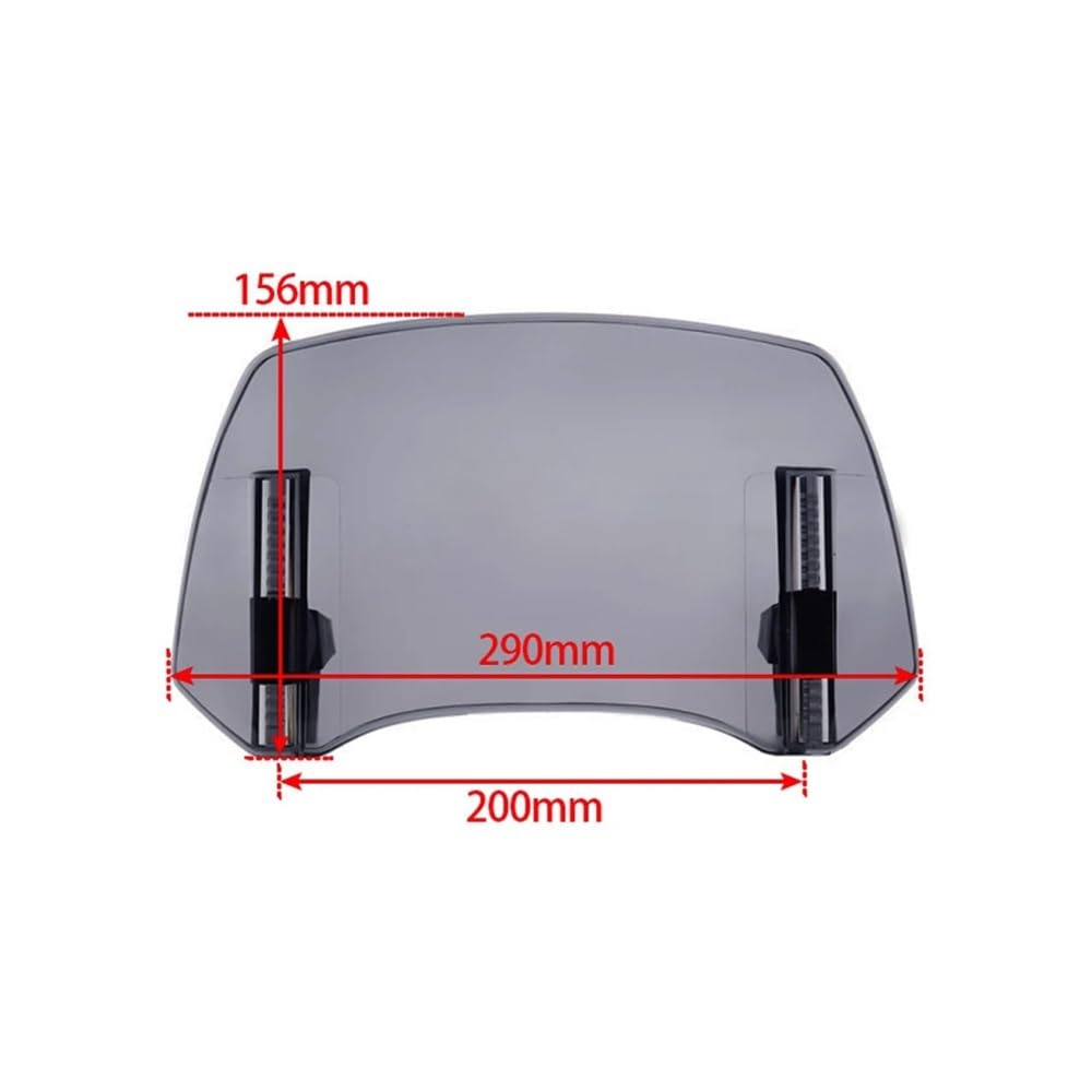 Windschutzscheibe Motorräder Motorrad Windschutzscheibe Verlängerung Spoiler Windschutz Air Deflektor Für Suz&uki VS 600 800 DL650 DL1000 DL250 V-Strom 650 1000 XT von SOJTWMGH