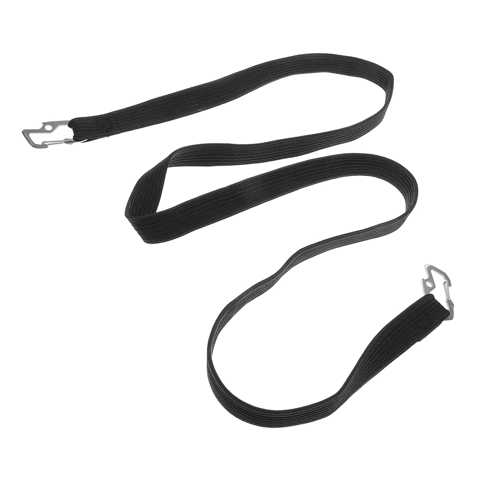 Motorradgurt motorradzubehör fahrrad gepäckträger Fahrrad Gepäckband Karabiner-Bungee-Schnur Fahrradgepäckgurte Bungee Seil Stretchseil Spanngurt Bungee-Gurte Nylon gebürstet Black SOLUSTRE von SOLUSTRE