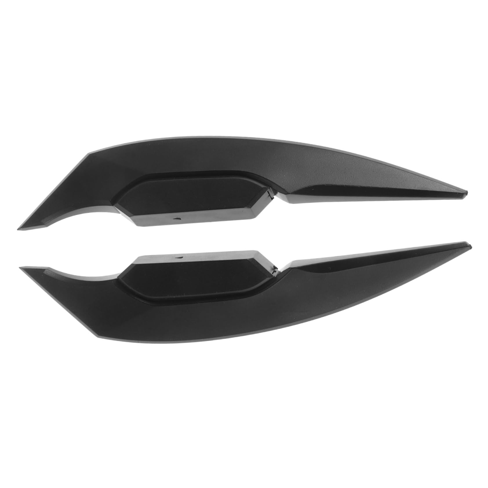 SOLUSTRE 1 Paar -Modifikationszubehör -Dekor Winglet für Spoilerflügel für Verkleidungsflügel für Winglet-Dekor Motorradzubehör Plastik Black von SOLUSTRE