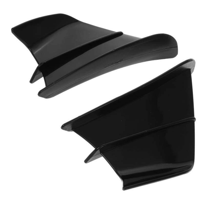 SOLUSTRE 1 Paar Reparierter Flügel Seitenverkleidungsflügel Windschutzscheibe Aerodynamische Winglets Für Motorräder Windflügel Für Motorräder -spoiler Black Plastik von SOLUSTRE