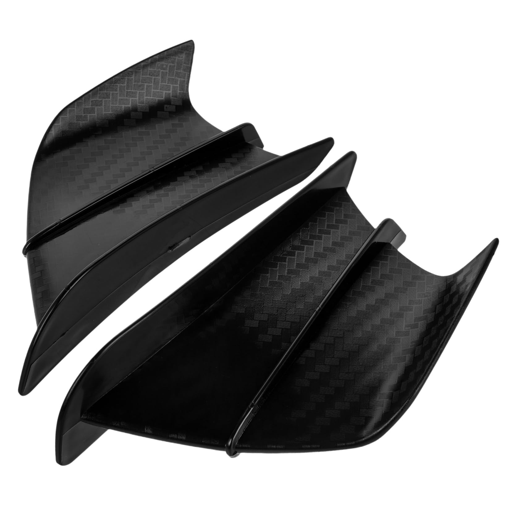 SOLUSTRE 1 Paar -modifikationszubehör Seitenflügel Für Motorradverkleidung Dekoratives Verkleidungsseitiges Winglet Motorradteile -seiten-winglet Winglet-dekor Black Plastik von SOLUSTRE