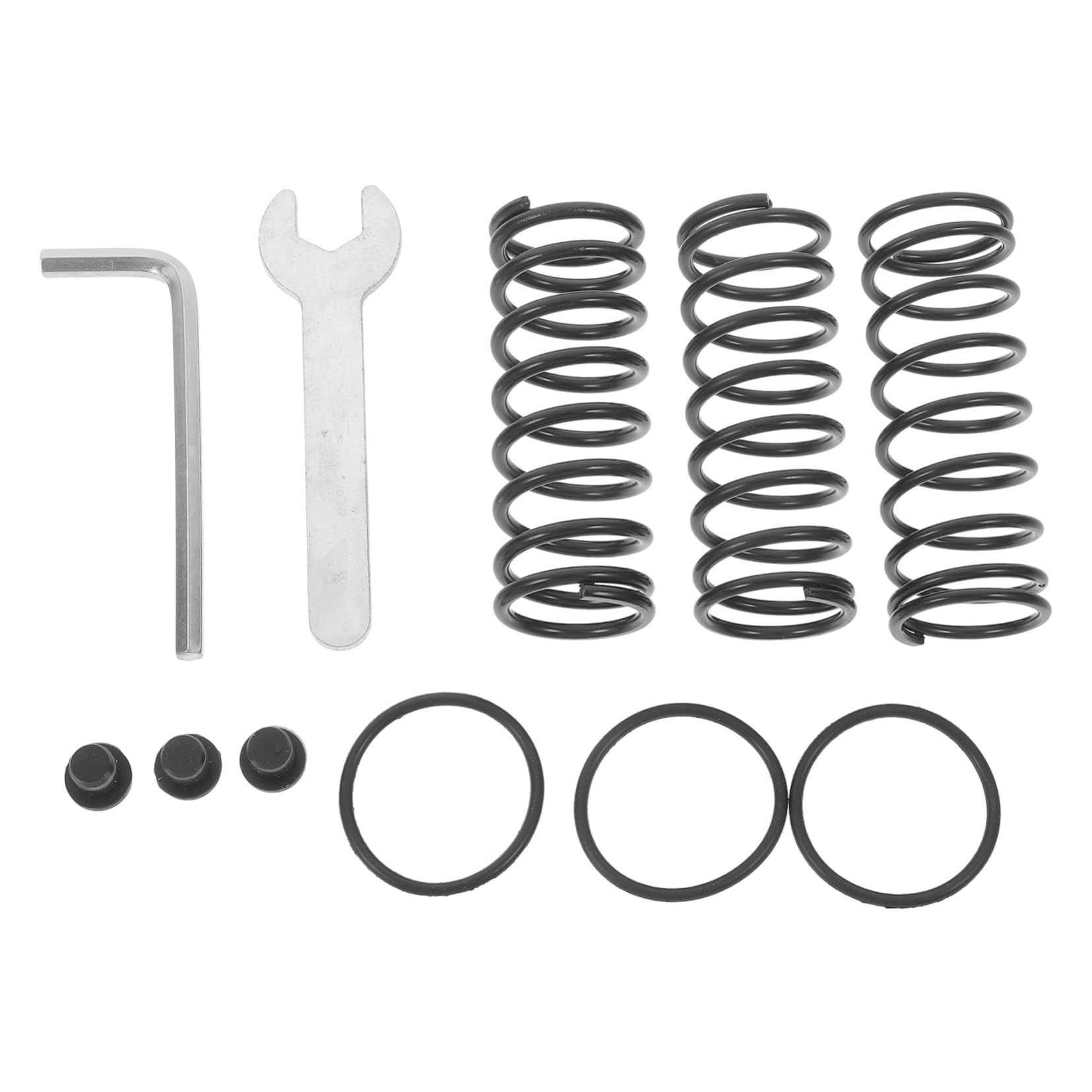 SOLUSTRE 1 Satz Autosimulator-Kit Bremse Bremspedalauflage Kupplung Griffe Pedal für Auto Pedale Rennsimulator elektronisches Teil Pedalauflagen Gummis Federn reise zubehör Eisen Black von SOLUSTRE