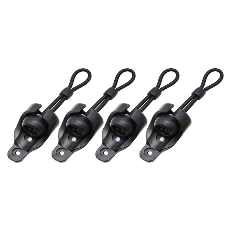 SOLUSTRE 1 Satz Kugelverschluss für Jalousien Rollohalter Bungee-Seil-Set Vorhangbefestigungsset Rollladen-Bungee Spanngurt für Rollo Zubehör für Rollos Rolloschloss Plastik Black von SOLUSTRE