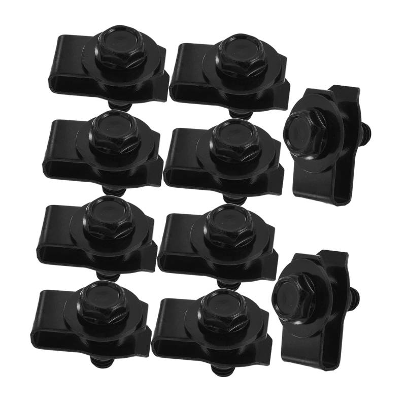 SOLUSTRE 1 Satz Motorhaubenschutzschrauben Autoschrauben Motorhaubenstifte Set Für Auto C Clips Muttern Stoßstangenschrauben Set Autoschrauben Set Befestigungsmaterial U Muttern von SOLUSTRE