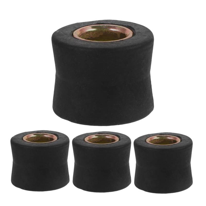 SOLUSTRE 1 Satz Stoßdämpfer Bremsleitung Rotoren Felgenschutz Roller-Absorber Fahrrad Bremszug Muffe Gummi Black 4 Stück von SOLUSTRE