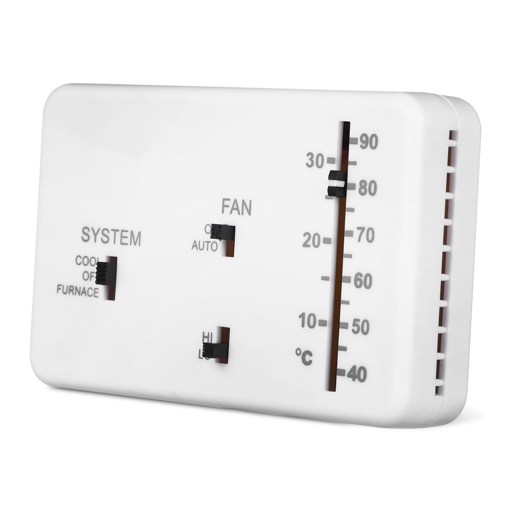 SOLUSTRE 1 Satz Thermostatregler Motorthermostat Thermostat für Auto Luft Temperaturregelung Wandthermostat Wandmontage-Thermostat Wohnmobil-Thermostat Wohnmobil-Zubehör Leiterplatte Weiß von SOLUSTRE