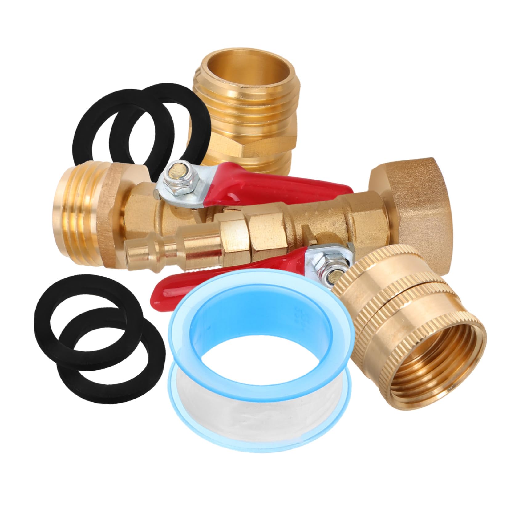 SOLUSTRE 1 Satz Verbindungsset aus Messing wasserhahn adapter wasserhahn Wasserhahn Verbindung bewasserungssystem Marine-Schlauchtülle Sprinkler-Blowout-Adapter Plastik von SOLUSTRE