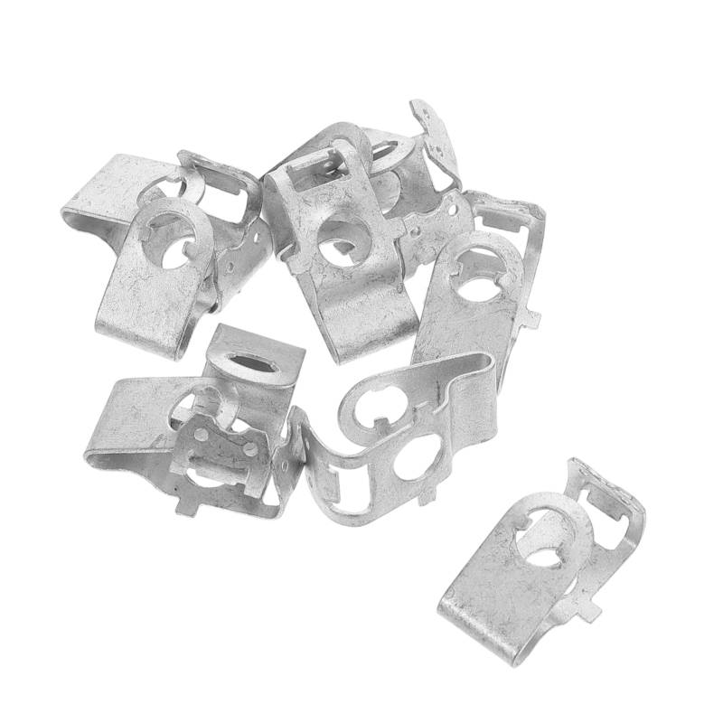 SOLUSTRE 10 Stück Auto Dehnschraube Kennzeichen Haltemutter Metallbefestigungen U Clips Feste Schnalle Kfz Motor Turbo Clips Für Autobox von SOLUSTRE