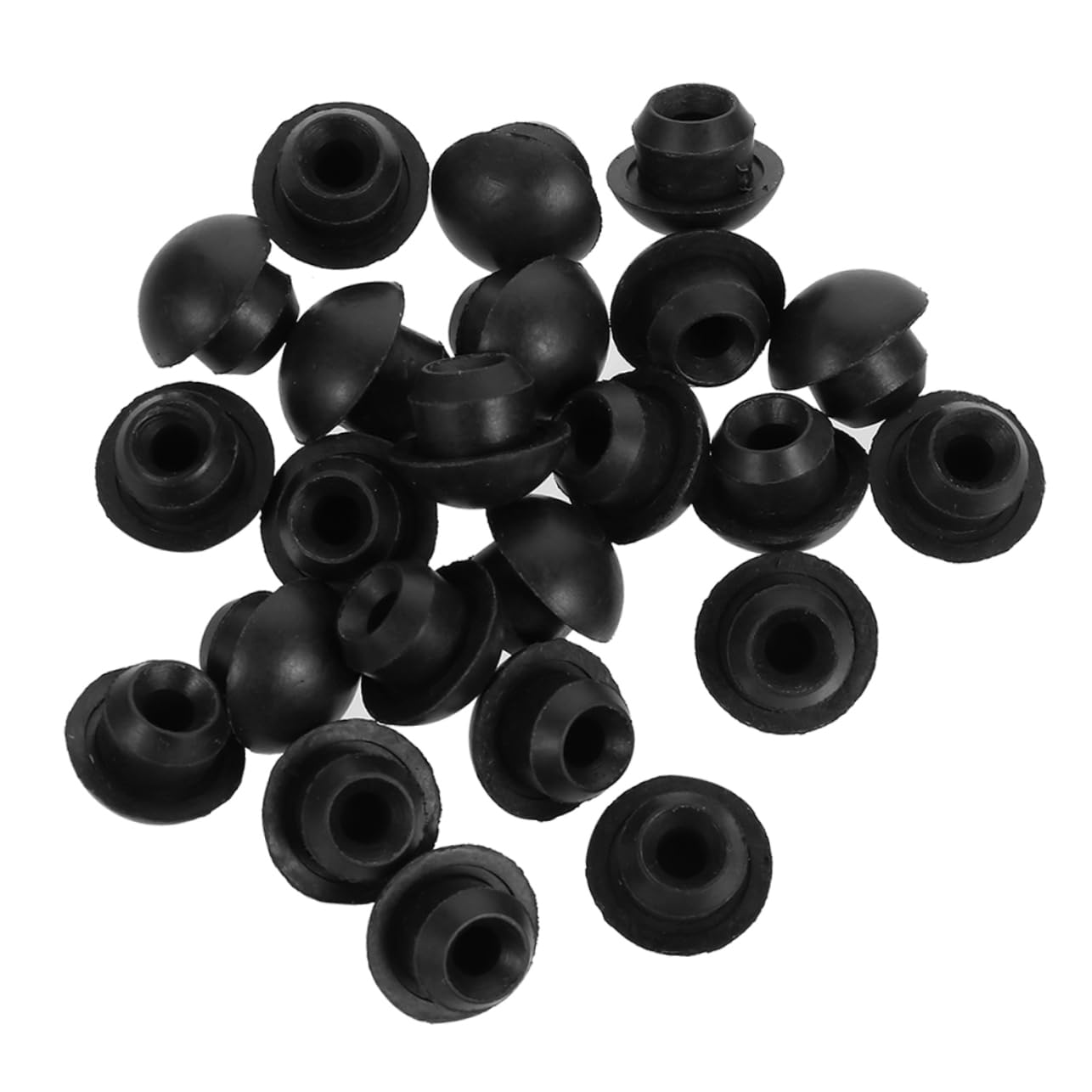 SOLUSTRE 100St Kopfhörerstecker Reifenstopfen Flasche Auto Tank Tonne gummistopper gummipfropfen kapernäpfel gummistopfen wagenheber Ölstopfen aus Gummi hydraulischer Einfüllstutzen Black von SOLUSTRE