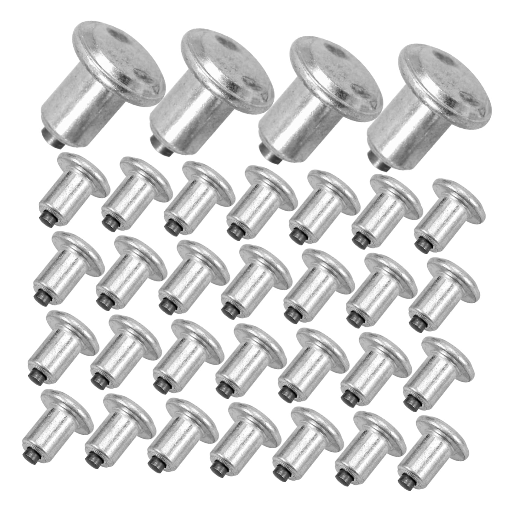 SOLUSTRE 100st Stollen Winterreifenspikes Spikes Für Autoreifen Reifenbolzen Für SUV Spikes Für Winterreifen Reifenbolzenschraube Radreifen Spikes Autozubehör Silver Kohlenstoffarmen Stahl von SOLUSTRE