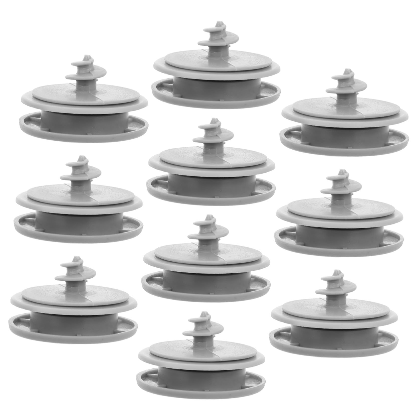 SOLUSTRE 10st Auto Teppich Schnalle Befestigungsclips Für Automatten Automatten-Clip Teppichschnallen Automatten-befestigungsaufkleber Bodenmatte Für Auto-fußmatten-Clips Plastik Grey von SOLUSTRE