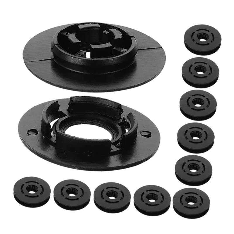 SOLUSTRE 16St Auto-Fußmattenschnalle Automatten-Clip Auto-Fußmattenklemmen Auto fußmatten Clips Auto Fußmatten Klemme Kfz-Teppichhalter-Clips Clips zur Teppichbefestigung Plastik Black von SOLUSTRE