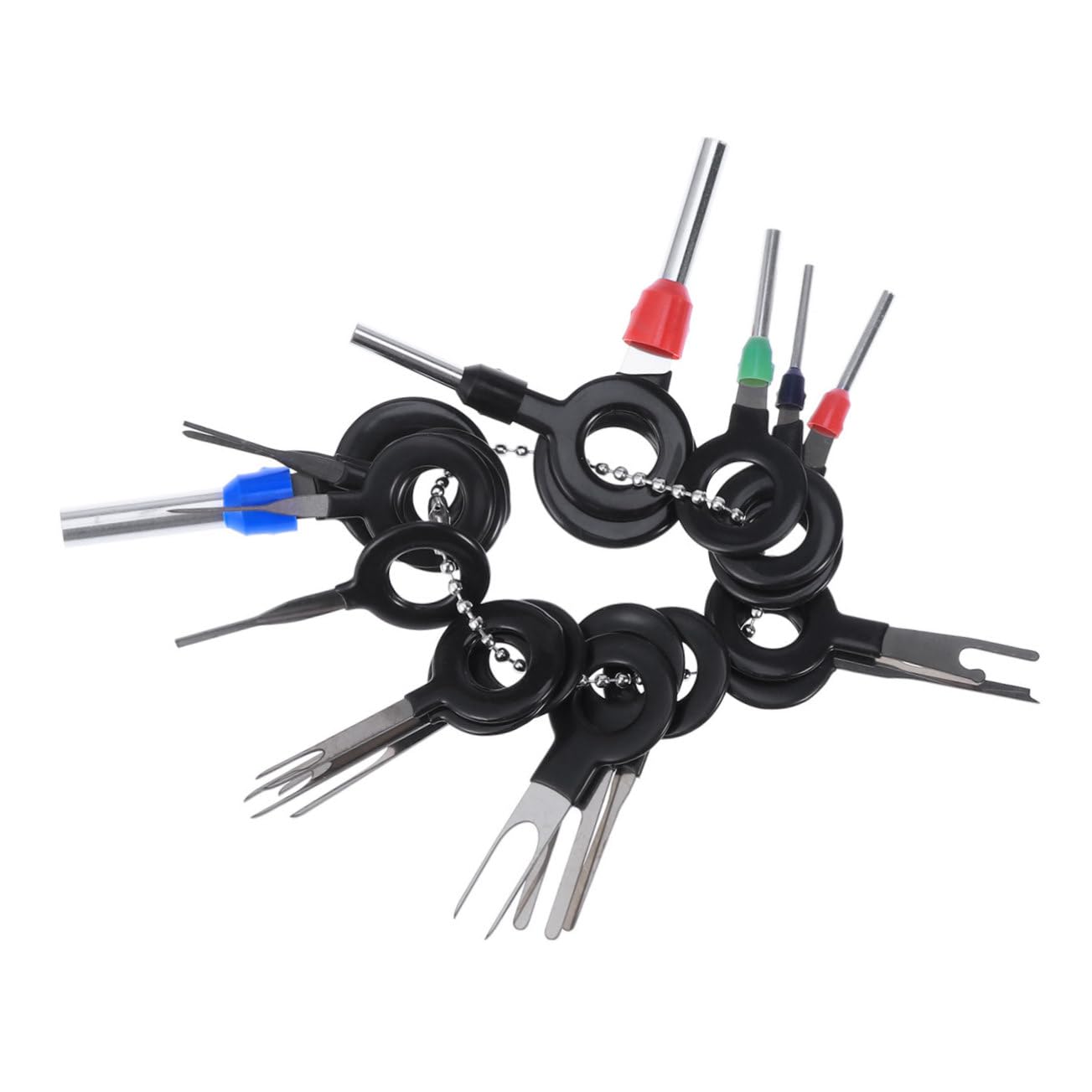 SOLUSTRE 18 1 Auto Stecker Terminal Abzieher Werkzeug Set Pin Release Tool Kabelverbindung Extraktionswerkzeug Crimpstift Nadeln Entfernen Für Fahrzeuganschlüsse von SOLUSTRE