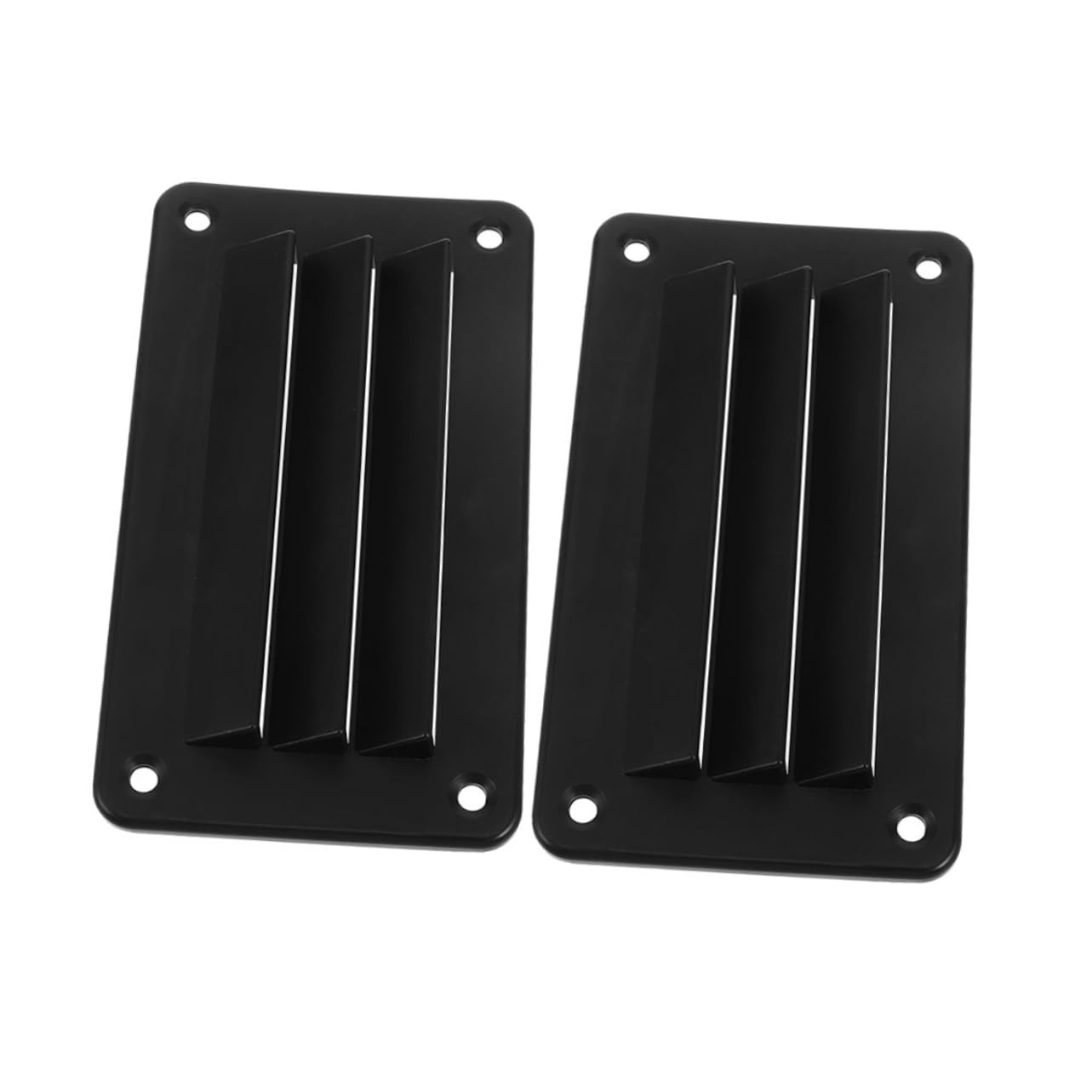 SOLUSTRE 2 Pcs Boot Nylon Rechteckige Lüftungslüftungsgrill Abdeckungen Lüftungsbetreuung Marine Kabinenluft Entlüftungszubehör Für Bootsschiffe Yacht Kajak Schwarz von SOLUSTRE