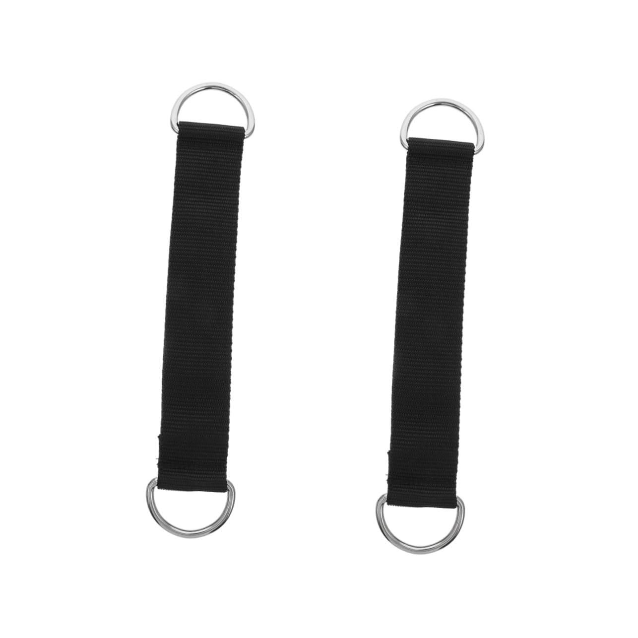 SOLUSTRE 2 Stk Riemenscheiben Schaukelriemen Schlüsselband Schwarz Seilzug Umlenkrolle Zum Aufhängen Hängendes Klebeband Schwarze Schlüsselbänder Swing-aufhängegurte Aufzug Polyester Black von SOLUSTRE