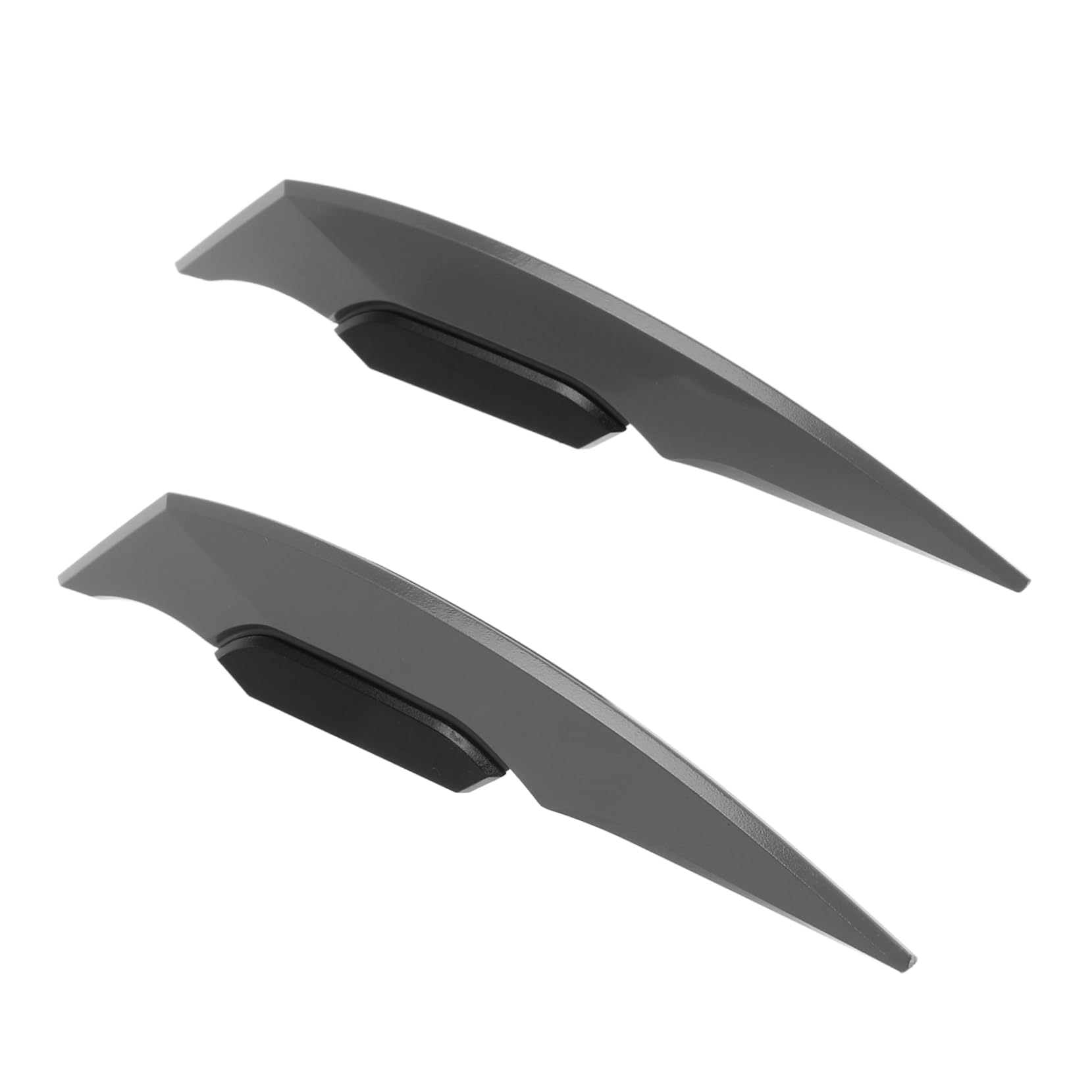 SOLUSTRE 2 Stück Seitenwind Messer Spoiler Windschutzscheiben Deflektor Roller Spoilerflügel Für Motocross Winglet Ersatz Grauer von SOLUSTRE