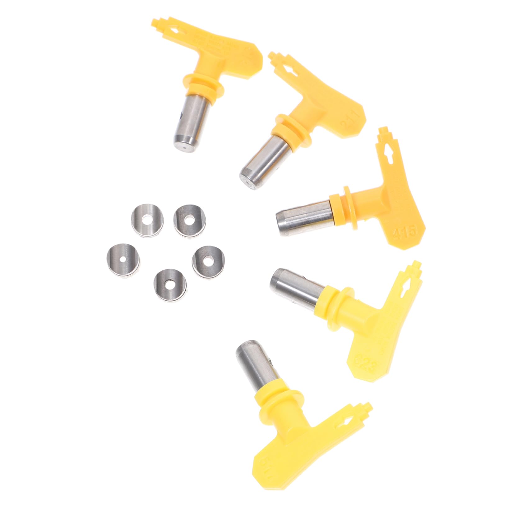 SOLUSTRE 20 STK Airless-Hochdruckdüse wohnungseinrichtung wohnungsdeko Varnish Paint Sprayer Tips Airless-Lackierung Farbdüsenspitzen Airless-Farbspritzdüsen Sprühspitzen Rostfreier Stahl von SOLUSTRE