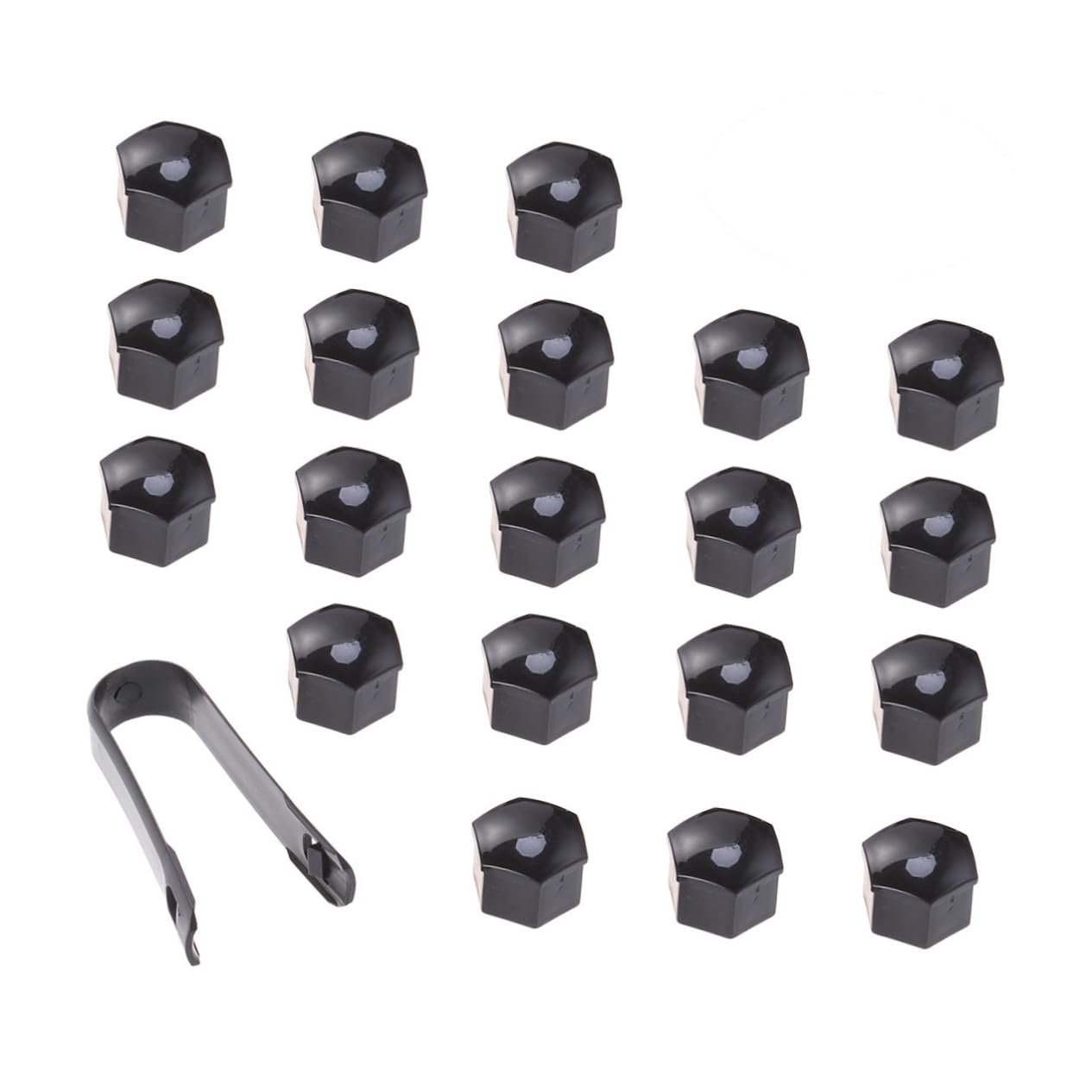 SOLUSTRE 21 1 Radmuttern Abdeckungen Für Schrauben 17mm Schutzkappen Mit Clips Universal Für Autos Radschrauben Kappen Nut Protector Bolzenkappen Set von SOLUSTRE