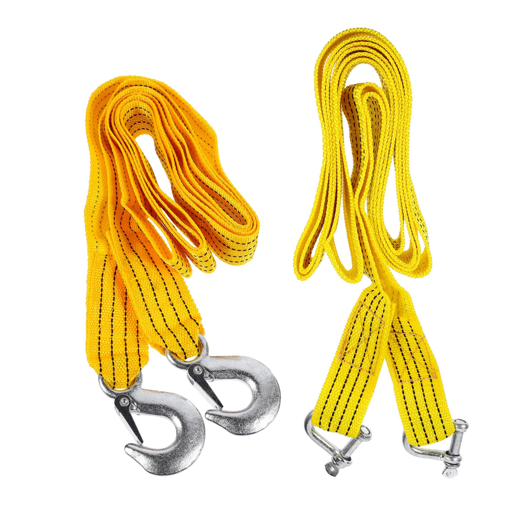 SOLUSTRE 2St Abschleppseil sicherungsseil sicherheitsseil Outdoor Gear Tow Rope Outdoor Equipment Gurte für Autowagen Bergungsgurt Autogurte Notfallseil Seil für Fahrzeuganhänger Nylon-Seil von SOLUSTRE