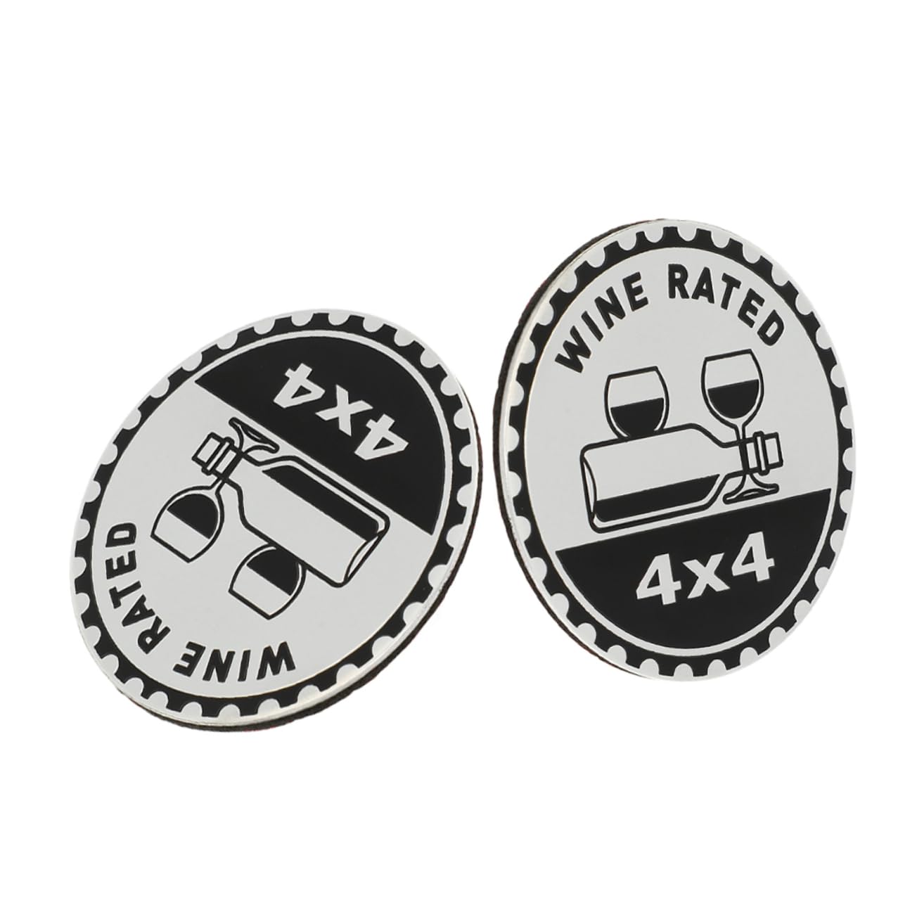 SOLUSTRE 2St Dirtbike-Abzeichen Autoaufkleber Auto bin Auto-Untersetzer Autodekorationen Abzeichen Embleme auto aufkleber auto dekoration Autos Auto-Patch Kfz-Abzeichen Aluminium Silver von SOLUSTRE