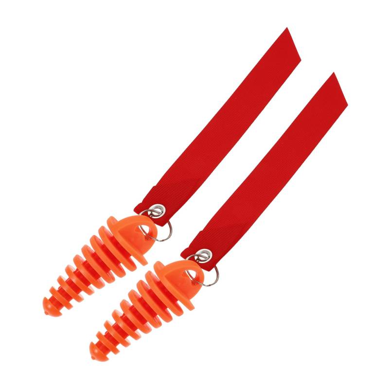 SOLUSTRE 2St Motocross-Zubehör Auto starthilfe Erhaltungsladegerät Aufblasgerät Motorradauspuff Auspuffschelle Pumpe Motorradteil Abluft-Entlüftungsschraube Auspuffstopfen Polyester Orange von SOLUSTRE