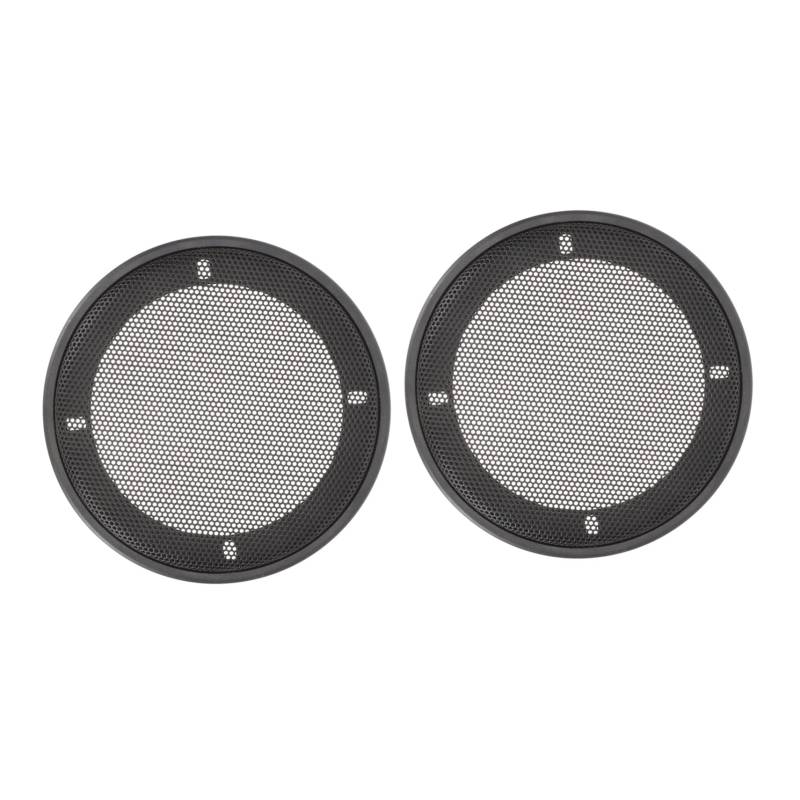 SOLUSTRE 2st Lautsprechergitter Lautsprecherzubehör Auto Lautsprecherschutz Lautsprecherschutzabdeckung Kuppellautsprecher Subwoofer-verstärker Woofer Lautsprecher Mesh Plastikring Black von SOLUSTRE