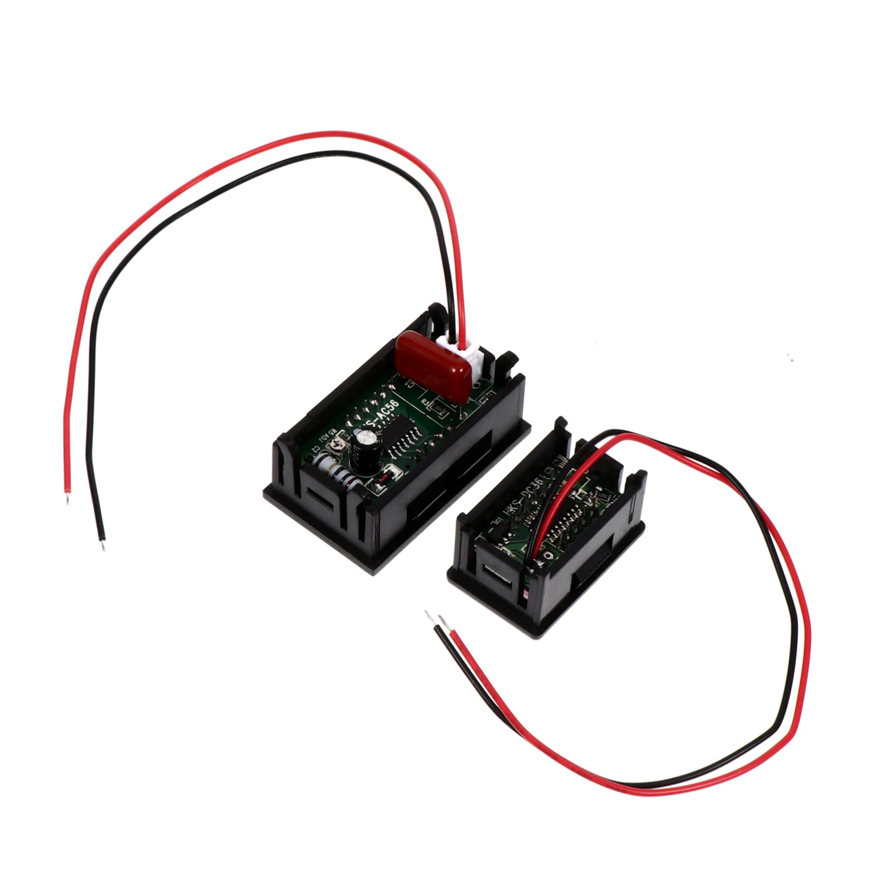 SOLUSTRE 2st Voltmeter Digitaler Spannungsmesser Mini-batteriespannungsmesser Autobatterietester Batteriespannungsanzeige Stromtester Usb Spannungsprüfer Stromverbrauchszähler Plastik von SOLUSTRE