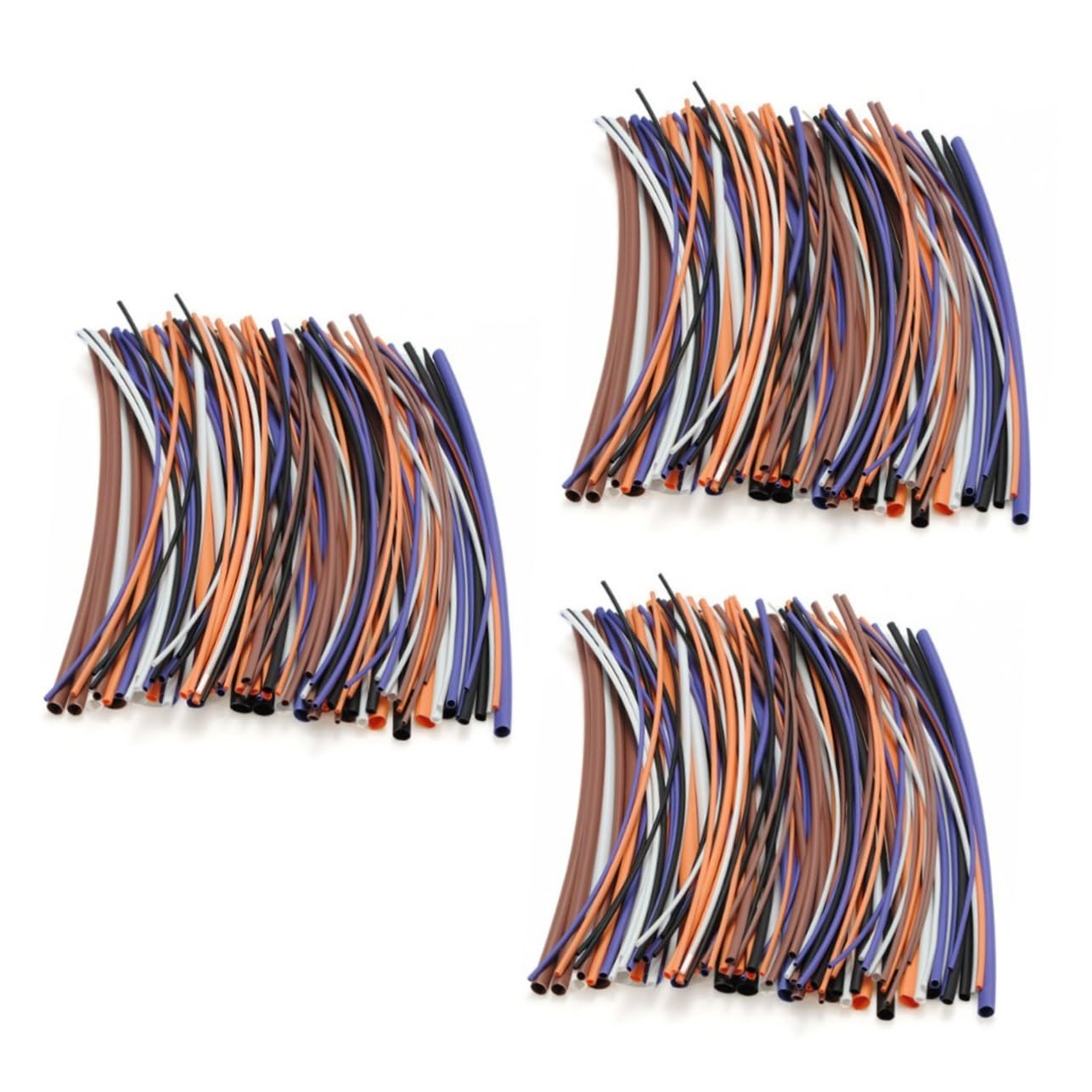 SOLUSTRE 3 Sätze 2:1 Schrumpfschlauch Shrink Tube Heat Shrink Tubing Kabelendhülsen Cable Insulation Heat Shrinkable Tubing Cable Sleeving Shrinkable Tubing for Wires 100 Stück * 3 von SOLUSTRE