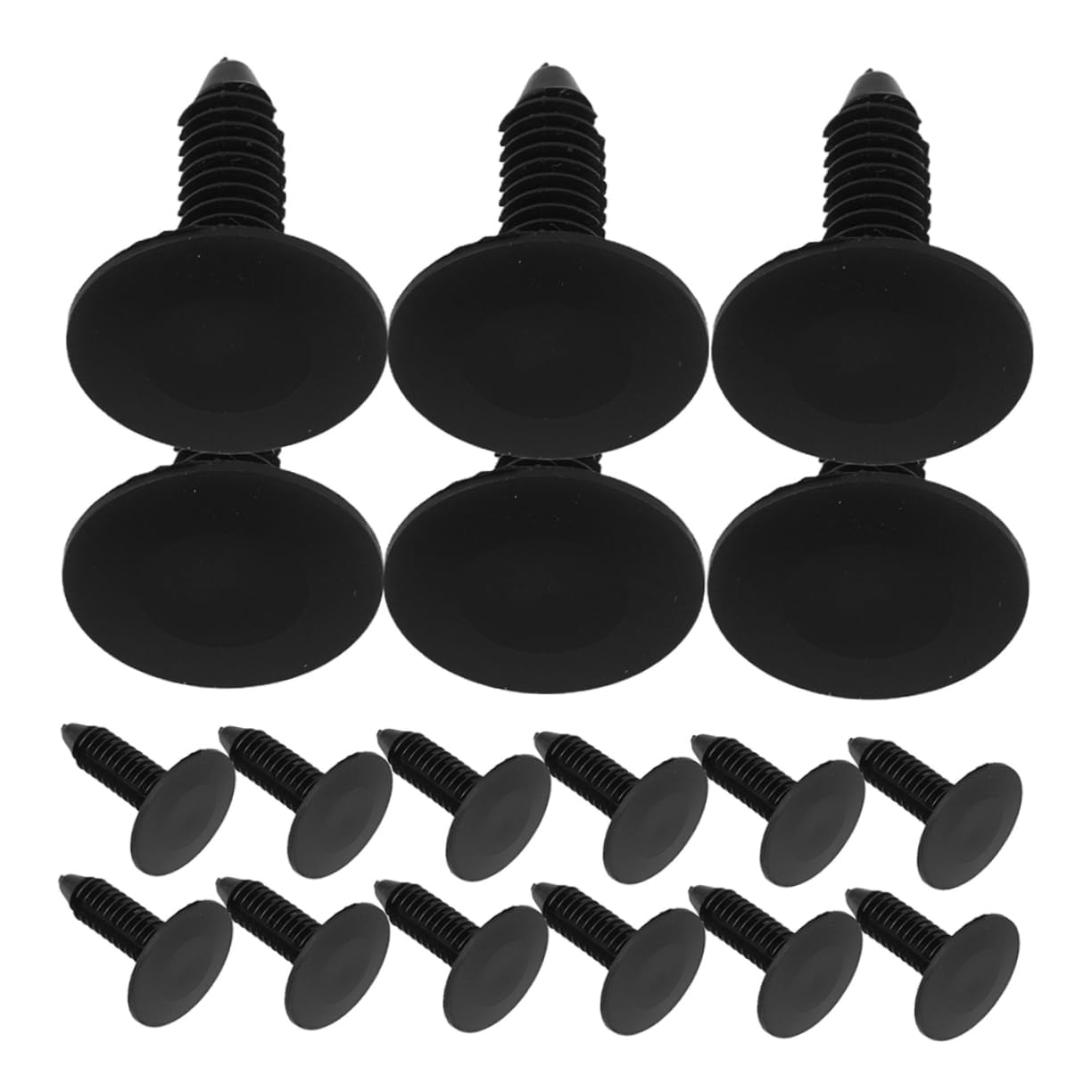 SOLUSTRE 30 Stück Gefütterte dekorative Brettklammern Kunststoff Clips Auto Dekorations Clips Auto Schnellbefestigung Clips Auto zübehör Befestigungsclips aus Nylon Halteklammern Black von SOLUSTRE