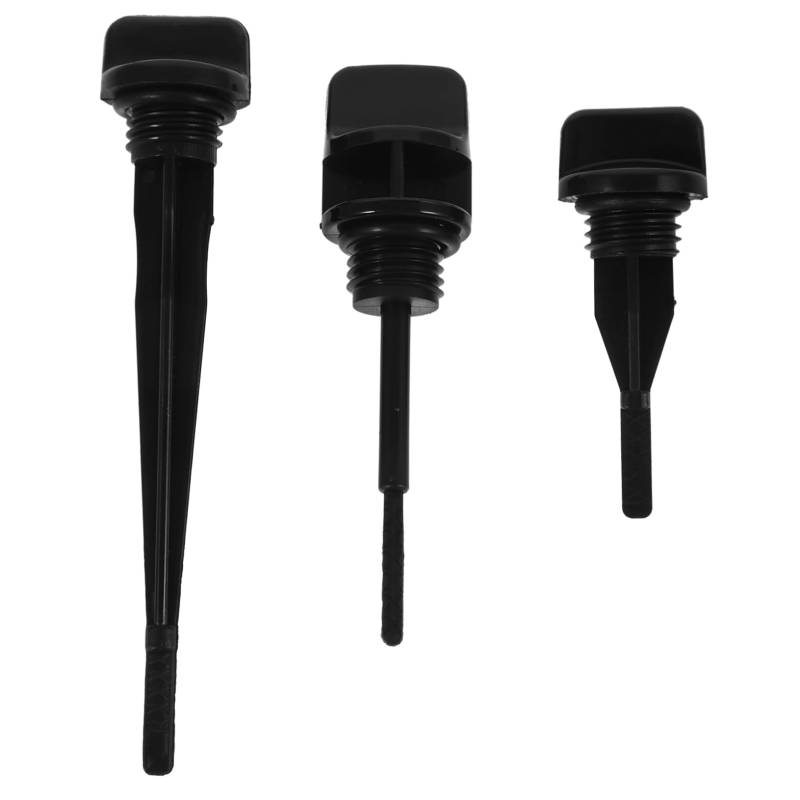 SOLUSTRE 3St Messstab Motoröl Ölauffangwanne Motorenöle Tank Ölsprüher zum Kochen Stecker Ölmesstab für Motorräder Ölpeilstab für Motorräder Öl Level Ölwechsel Getriebeölstand Plastik Black von SOLUSTRE