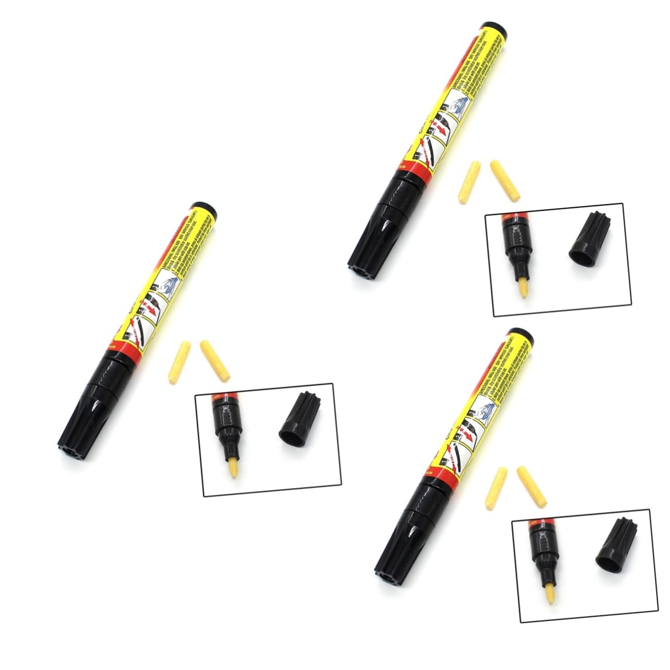 SOLUSTRE 3St Reparaturstift für Autokratzer Lackstift Autolackstift Reparaturstift für Motorradkratzer von SOLUSTRE