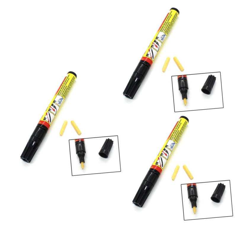 SOLUSTRE 3St Reparaturstift für Autokratzer Lackstift Autolackstift Reparaturstift für Motorradkratzer von SOLUSTRE