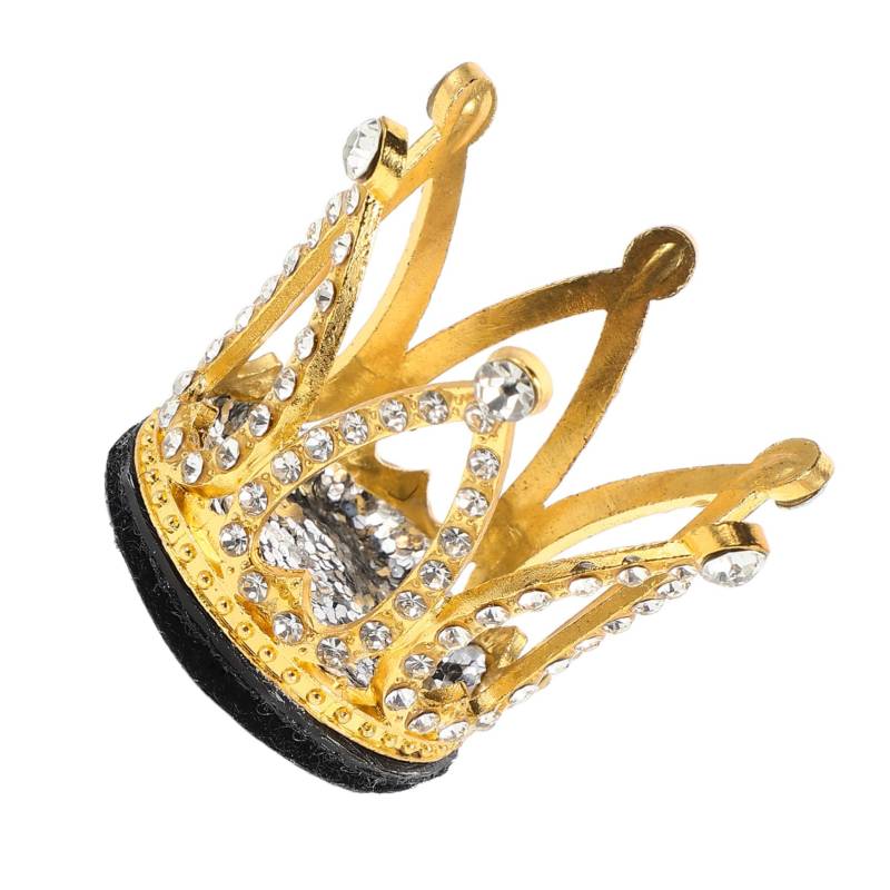 SOLUSTRE 3st Helm Dekorative Krone Helmverzierungen Dekorationen Krone Ornamente Kleine Kronen Zum Basteln Motorradhelm- Motorradzubehör Damen Mini-Kronen Für Helm Golden Plastik von SOLUSTRE