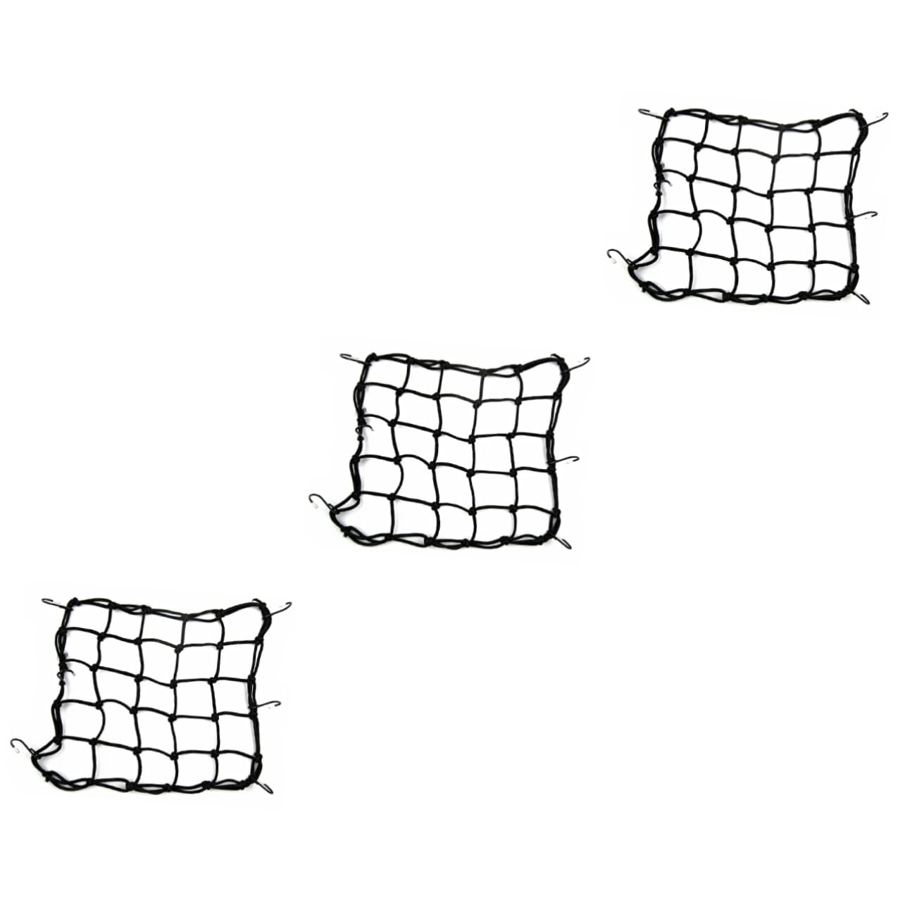 SOLUSTRE 3st Helmnetz Gepäcknetz Für Fahrrad Sicherungsnetz Gepäck-fracht-bungee-netztasche Fahrrad Ladungssicherungsnetz Fahrradträger -gepäckträger Fahrrad-lastennetz von SOLUSTRE