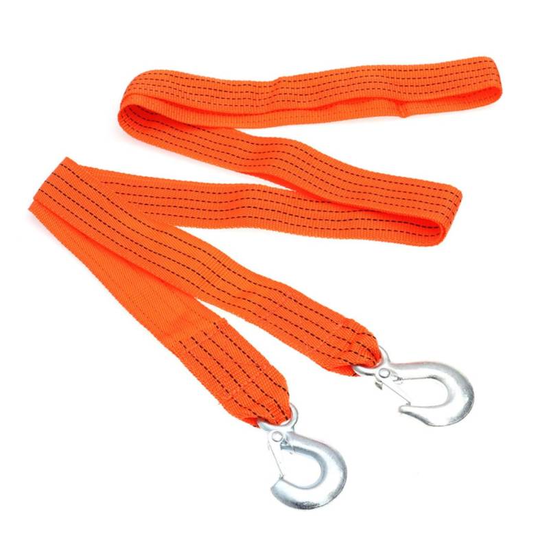 SOLUSTRE 4 3 Windenseil Mit Haken Orangefarbenes Nylon Autoanhänger Anhänger Autowindenseil von SOLUSTRE